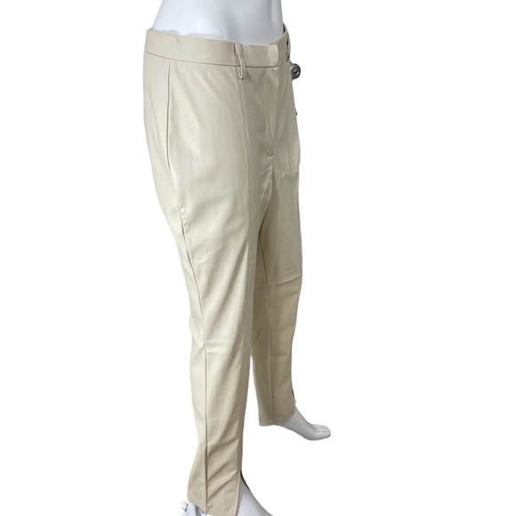 Jason Wu Beige Faux Leather Pants Ankle Slits
New - Picture 4 of 13